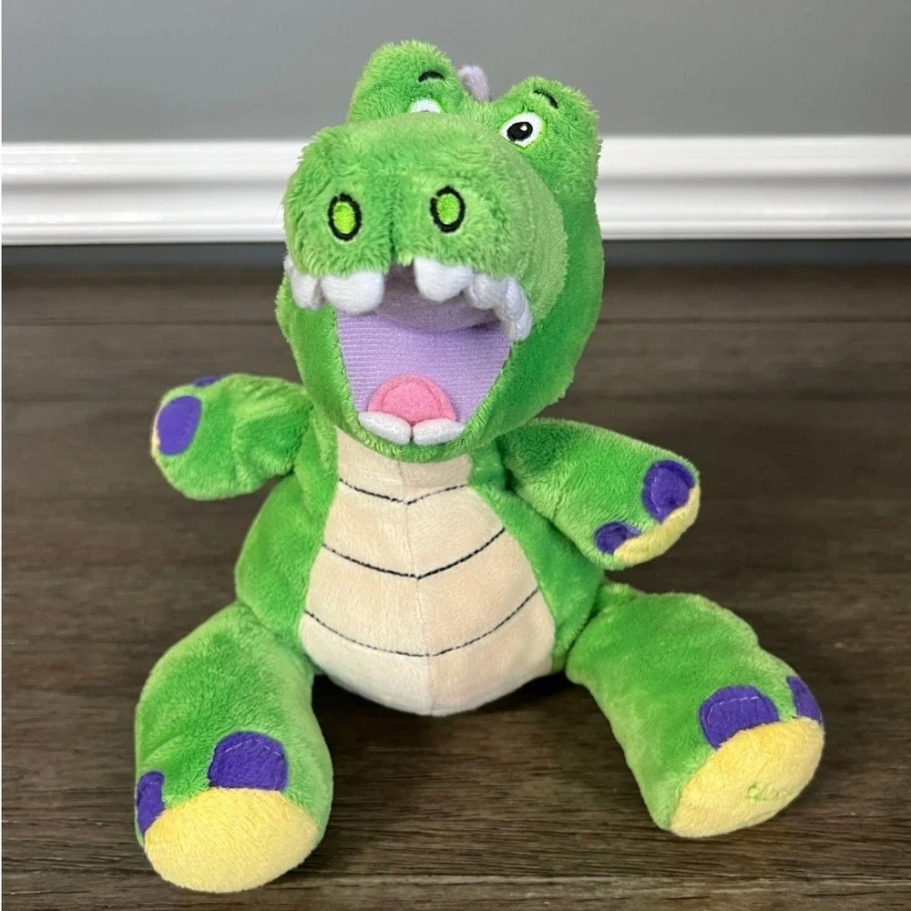 Nuby Green Dinosaur Plush Stuffed Animal Luv n Care Purple Scales  Toy